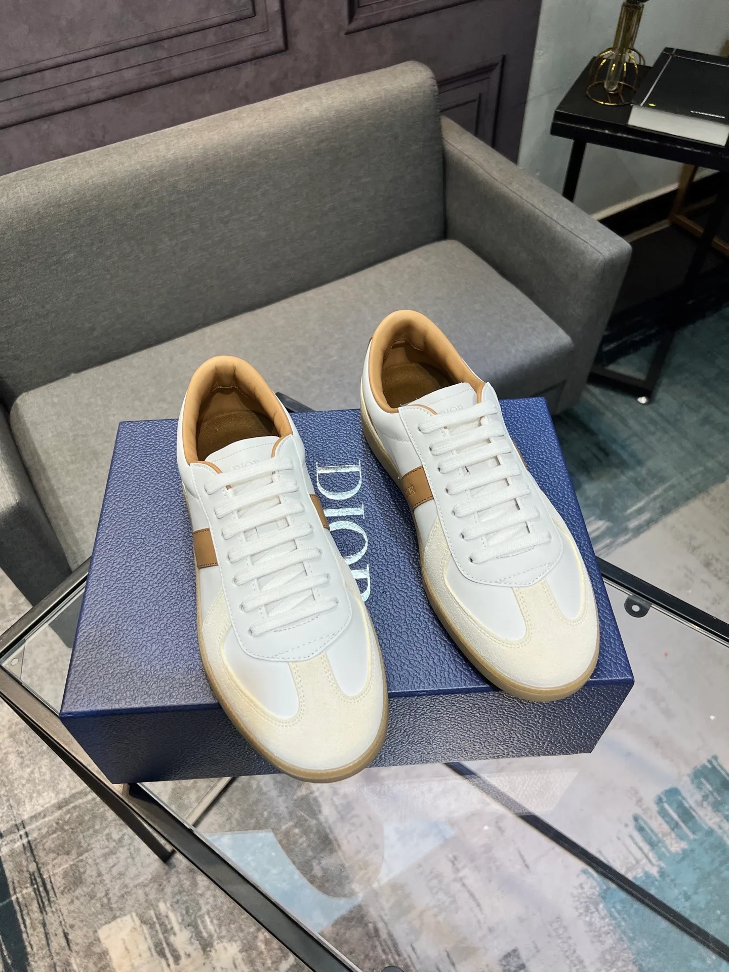 Men's men's shoes 💰560〖Audio⁠Di‎〗Dior2025⁠new‎ B01 training⁠德‎shoes Material⁠surface‎: layer⁠head‎leather⁠cow‎+lining cowhide‎ TPU original bottom⁠large⁠version‎ code number‎: male 39-45 <Male 38 46 done>